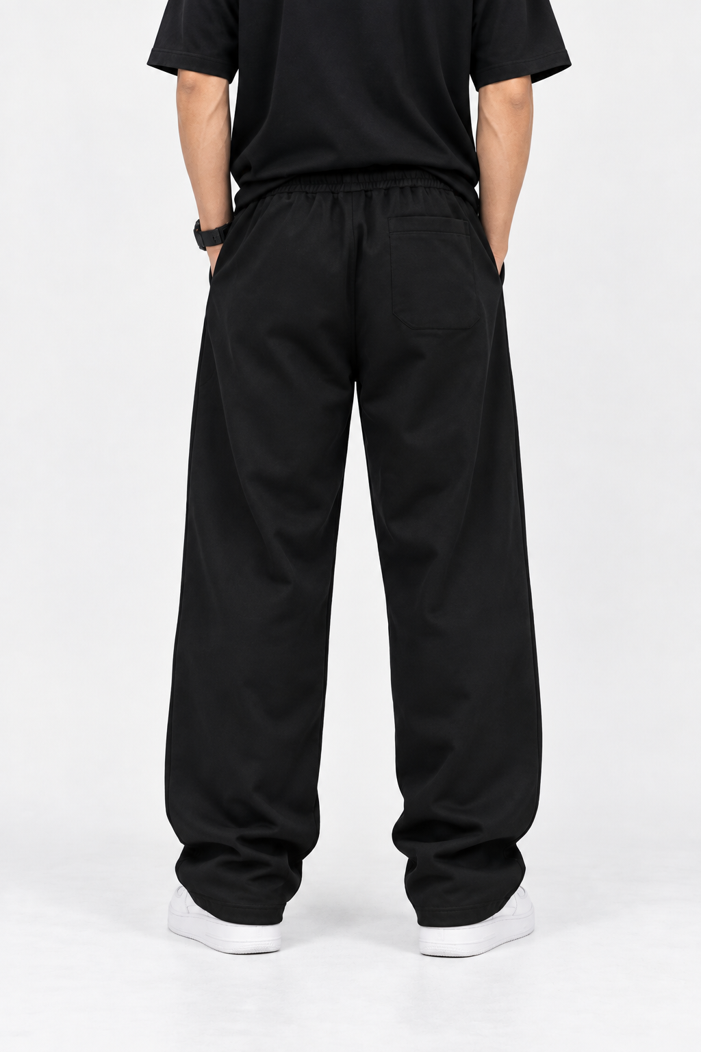 AZUS Lightning Graphic Wide-Leg Track Pants