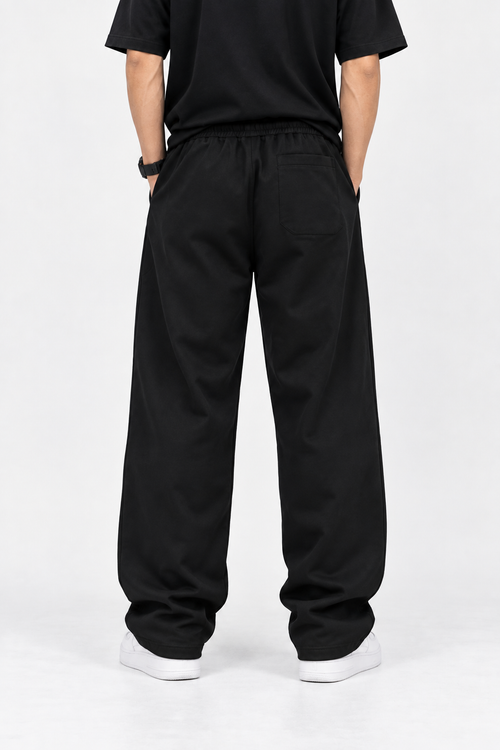 AZUS Lightning Graphic Wide-Leg Track Pants